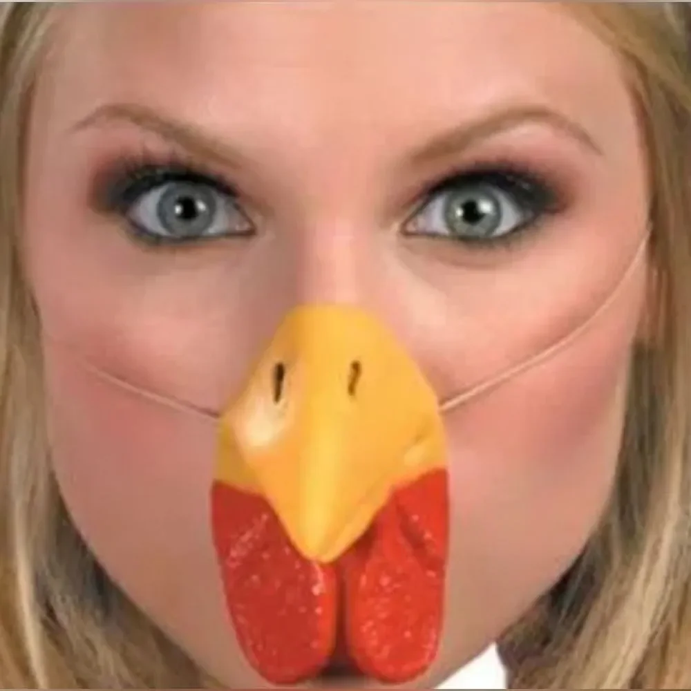 🔹️Chicken Beak Nose Costume Accessory